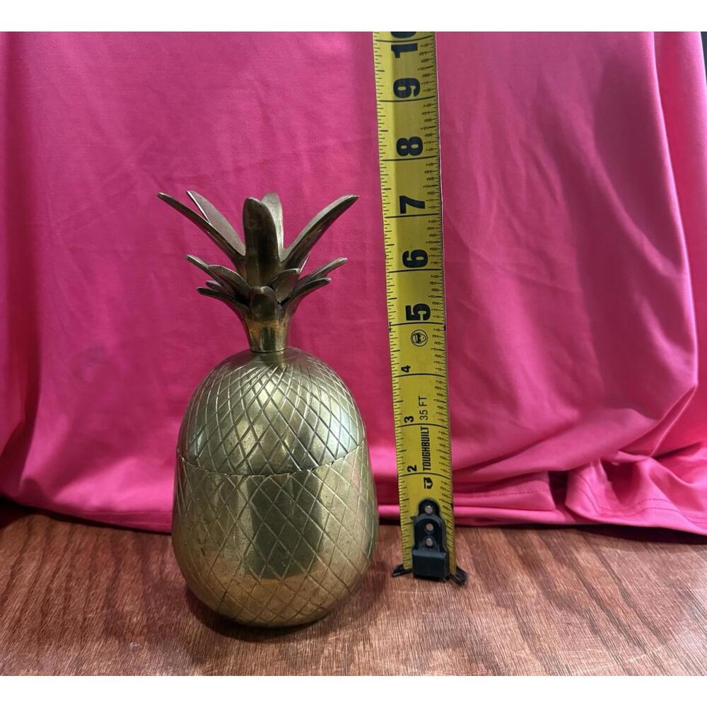 Brass Pineapple Storage Container - Picture 5 of 8